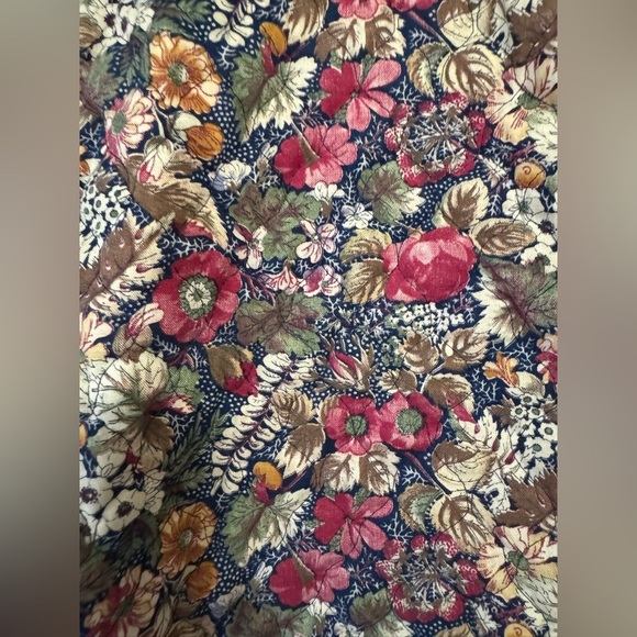 Vintage Style Quilted Jacket Floral Tapestry Coat Medium - Picture 7 of 13